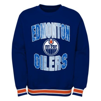 Edmonton Oilers детски суитшърт с качулка Blueliner Crew Neck