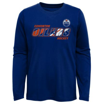 Edmonton Oilers детска тениска с дълъг ръкав Rink Reimagined LS Ultra blue