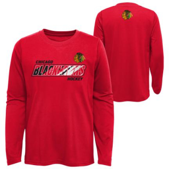 Chicago Blackhawks детска тениска с дълъг ръкав Rink Reimagined LS Ultra red