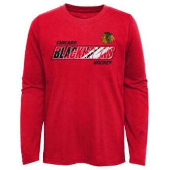 Chicago Blackhawks детска тениска с дълъг ръкав Rink Reimagined LS Ultra red
