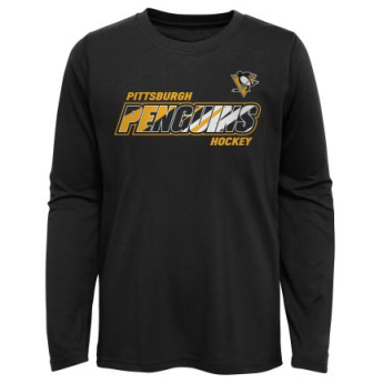 Pittsburgh Penguins детска тениска с дълъг ръкав Rink Reimagined LS Ultra black