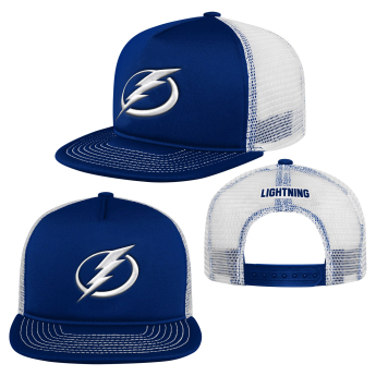 Tampa Bay Lightning детска шапка с  козирка flat Foam Front Trucker Snapback