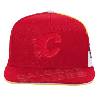 Calgary Flames детска шапка с  козирка flat Faceoff Structured