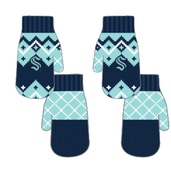 Seattle Kraken детски ръкавици Fleece Lined Patchwork