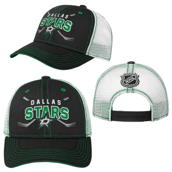 Dallas Stars детска бейзболна шапка с козирка Core Lockup Trucker Snapback