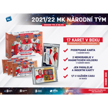 NHL кутии хокей карти NHL Czech hockey national team representation 2022 Hobby box