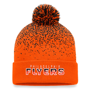 Philadelphia Flyers зимна шапка Iconic Gradiant Beanie Cuff with Pom Dark Orange-Black