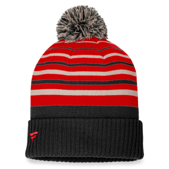 Chicago Blackhawks зимна шапка True Classic Beanie with Pom Black-Athletic Red