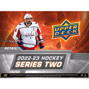 NHL кутии хокей карти NHL 2022-23 Upper Deck Series 2 Retail Box