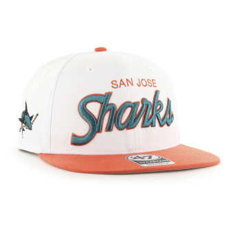 San Jose Sharks шапка с козирка flat Script Side Two Tone 47 CAPTAIN NHL WO