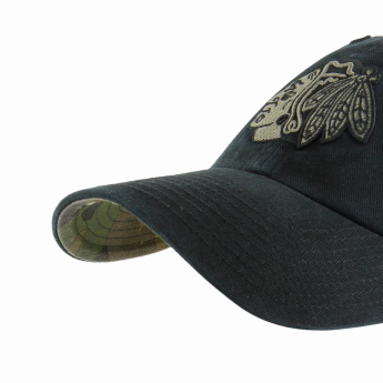 Chicago Blackhawks баскетболна шапка с козирка Ballpark Camo 47 CLEAN UP NHL black
