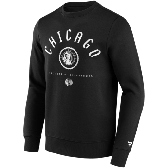 Chicago Blackhawks мъжки суитшърт College Stamp Hoodie Sweatshirt black