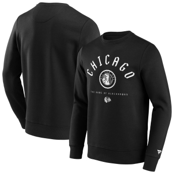 Chicago Blackhawks мъжки суитшърт College Stamp Hoodie Sweatshirt black