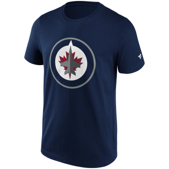 Winnipeg Jets мъжка тениска Primary Logo Graphic navy