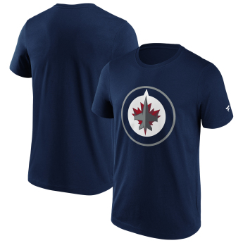 Winnipeg Jets мъжка тениска Primary Logo Graphic navy