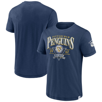 Pittsburgh Penguins мъжка тениска True Classics Cotton Slub Elevated blue