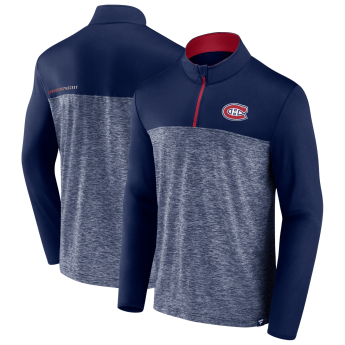 Montreal Canadiens мъжки суитшърт Iconic Defender 1/4 Zip blue