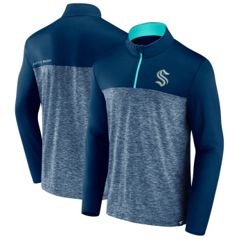 Seattle Kraken мъжки суитшърт Iconic Defender 1/4 Zip blue