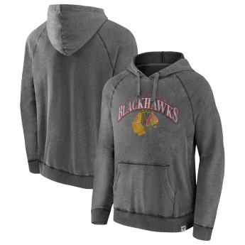 Chicago Blackhawks мъжки суитшърт с качулка True Classics Washed Pullover Hoodie grey