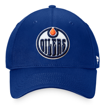 Edmonton Oilers баскетболна шапка с козирка Core Structured Adjustable blue