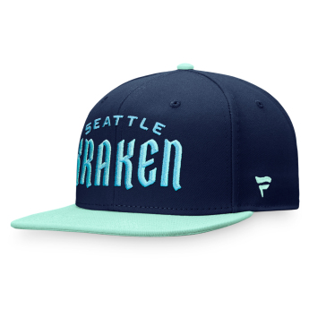 Seattle Kraken шапка с козирка flat Iconic Color Blocked Snapback BG