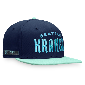 Seattle Kraken шапка с козирка flat Iconic Color Blocked Snapback BG