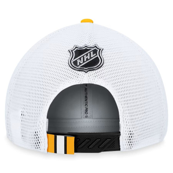 Boston Bruins баскетболна шапка с козирка Draft 2023 Podium Trucker Adjustable Authentic Pro