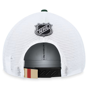 Minnesota Wild баскетболна шапка с козирка Draft 2023 Podium Trucker Adjustable Authentic Pro