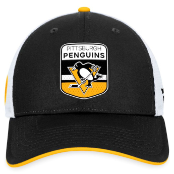 Pittsburgh Penguins баскетболна шапка с козирка Draft 2023 Podium Trucker Adjustable Authentic Pro