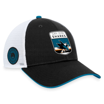San Jose Sharks баскетболна шапка с козирка Draft 2023 Podium Trucker Adjustable Authentic Pro