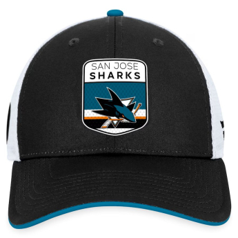 San Jose Sharks баскетболна шапка с козирка Draft 2023 Podium Trucker Adjustable Authentic Pro