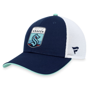 Seattle Kraken баскетболна шапка с козирка Draft 2023 Podium Trucker Adjustable Authentic Pro