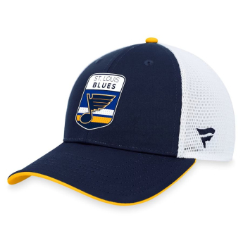 St. Louis Blues баскетболна шапка с козирка Draft 2023 Podium Trucker Adjustable Authentic Pro