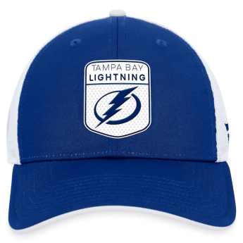 Tampa Bay Lightning баскетболна шапка с козирка Draft 2023 Podium Trucker Adjustable Authentic Pro