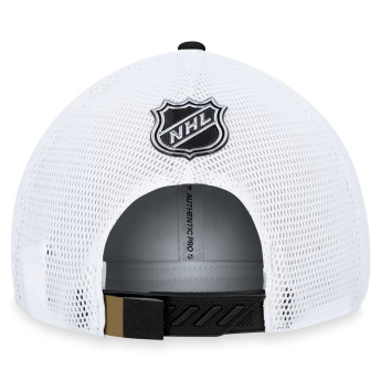 Vegas Golden Knights баскетболна шапка с козирка Draft 2023 Podium Trucker Adjustable Authentic Pro