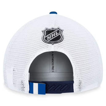 Winnipeg Jets баскетболна шапка с козирка Draft 2023 Podium Trucker Adjustable Authentic Pro