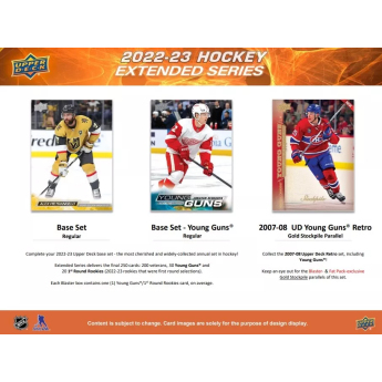 NHL кутии хокей карти NHL 2022-23 Upper Deck Extended Series Blaster Box