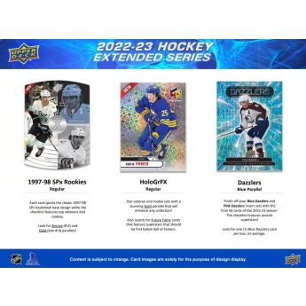 NHL кутии хокей карти NHL 2022-23 Upper Deck Extended Series Hobby Box