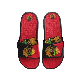 Chicago Blackhawks мъжки пантофи Colorblock Slipper