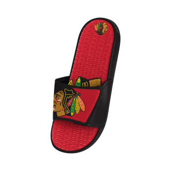 Chicago Blackhawks мъжки пантофи Colorblock Slipper