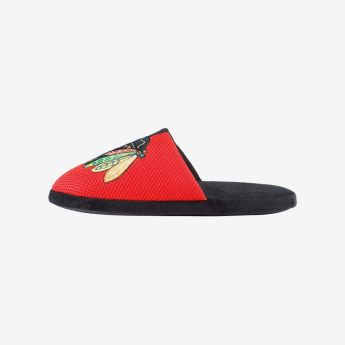 Chicago Blackhawks мъжки пантофи Logo Staycation Slipper
