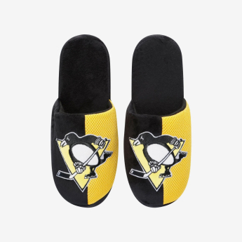 Pittsburgh Penguins мъжки пантофи Logo Staycation Slipper
