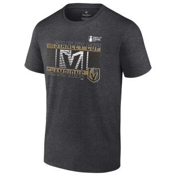 Vegas Golden Knights мъжка тениска 2023 Stanley Cup Champions Roster Heather Charcoal