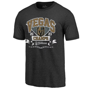 Vegas Golden Knights мъжка тениска 2023 Stanley Cup Champions Ringer Tri-Blend