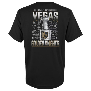 Vegas Golden Knights детска тениска 2023 Stanley Cup Champions Signature Roster
