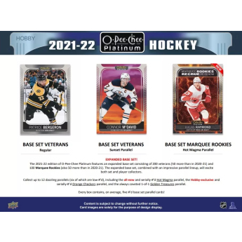 NHL кутии хокей карти NHL 2021-22 Upper Deck O-Pee-Chee Platinum Hobby Box