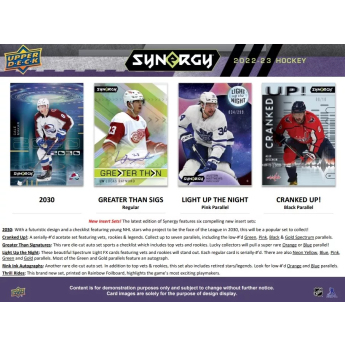 NHL кутии хокей карти NHL 2022-23 Upper Deck Synergy Hobby Box