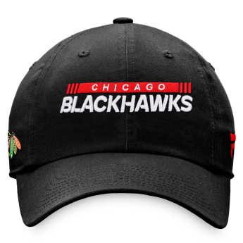 Chicago Blackhawks баскетболна шапка с козирка Unstr Adj Black