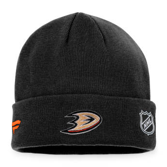 Anaheim Ducks зимна шапка Authentic Pro Game & Train Cuffed Knit Black