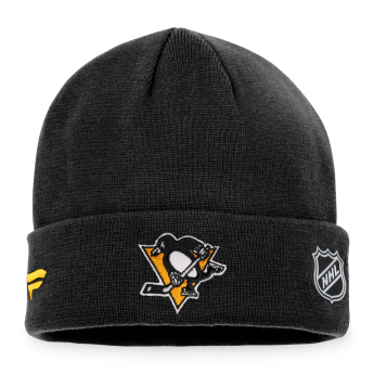 Pittsburgh Penguins зимна шапка Authentic Pro Game & Train Cuffed Knit Black